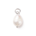 Brass Freshwater Pearl Charm