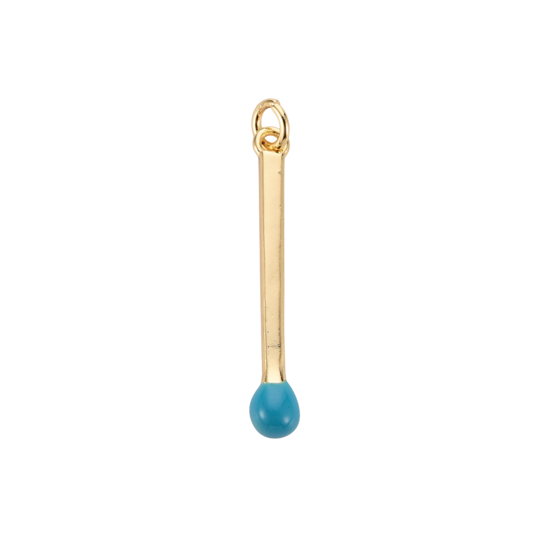 16k Gold Plated Brass Match Stick Charm