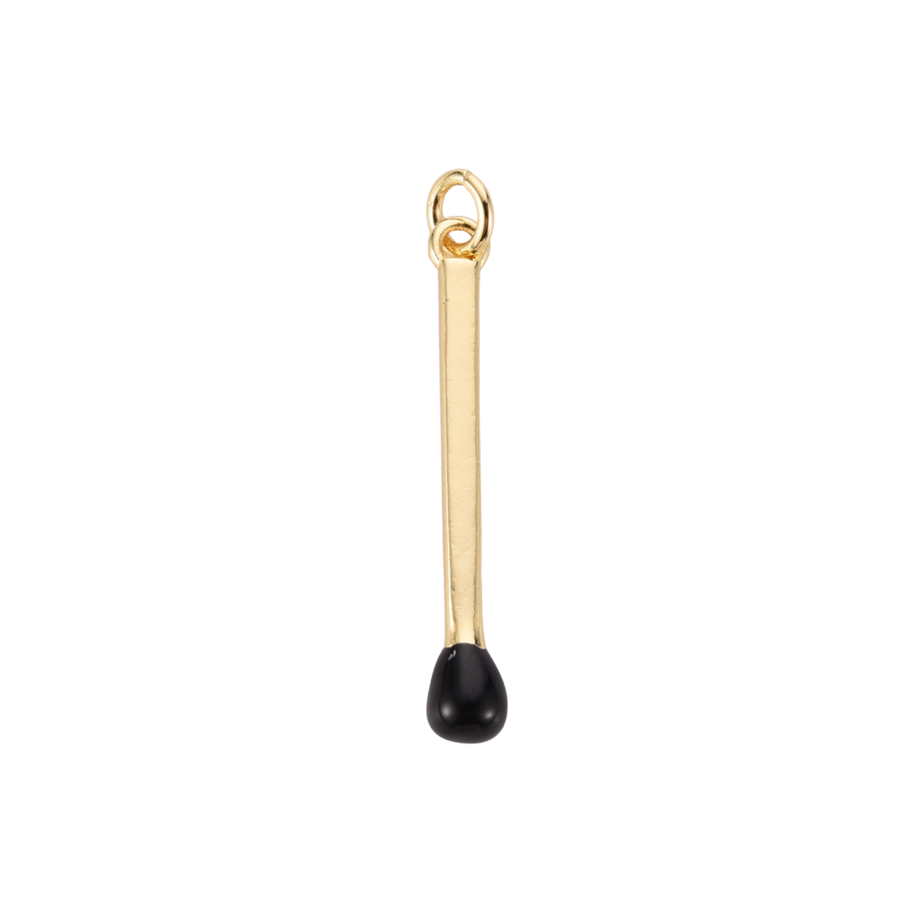 16k Gold Plated Brass Match Stick Charm