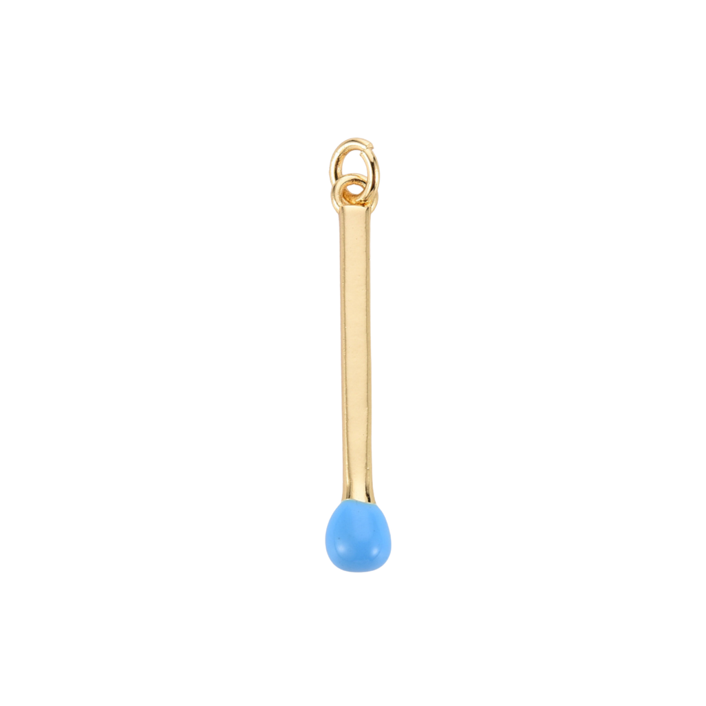 16k Gold Plated Brass Match Stick Charm