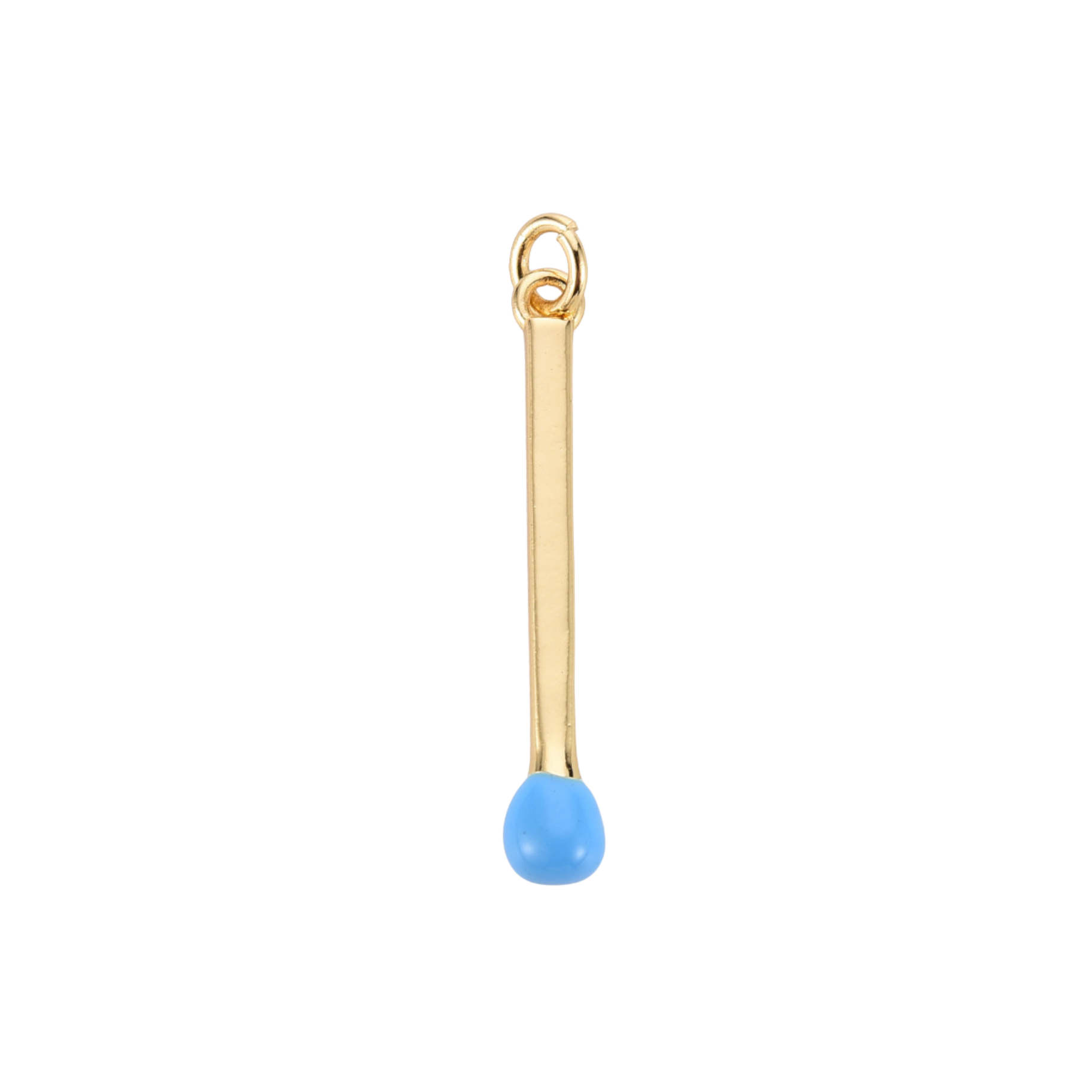 16k Gold Plated Brass Match Stick Charm