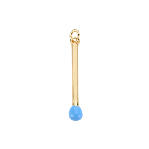 16k Gold Plated Brass Match Stick Charm