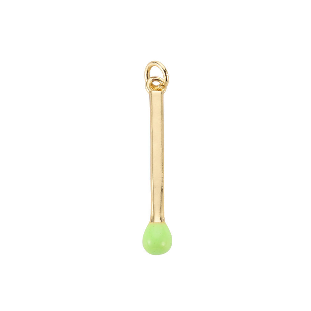 16k Gold Plated Brass Match Stick Charm
