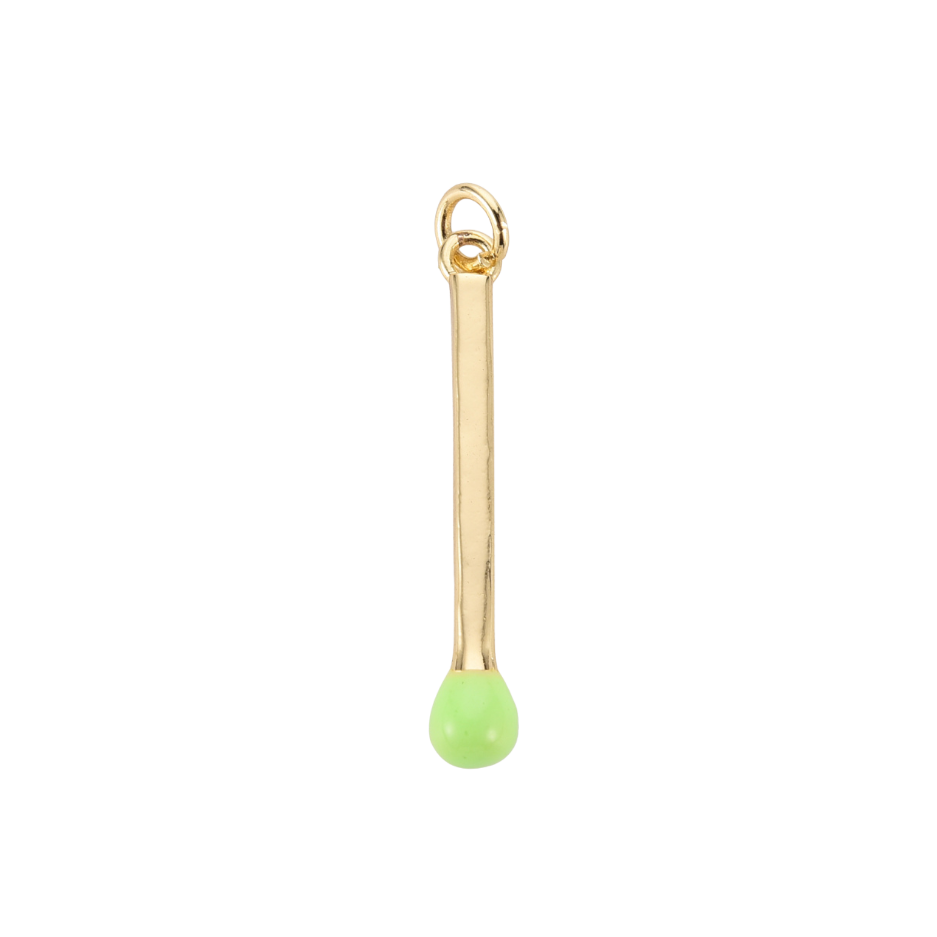 16k Gold Plated Brass Match Stick Charm