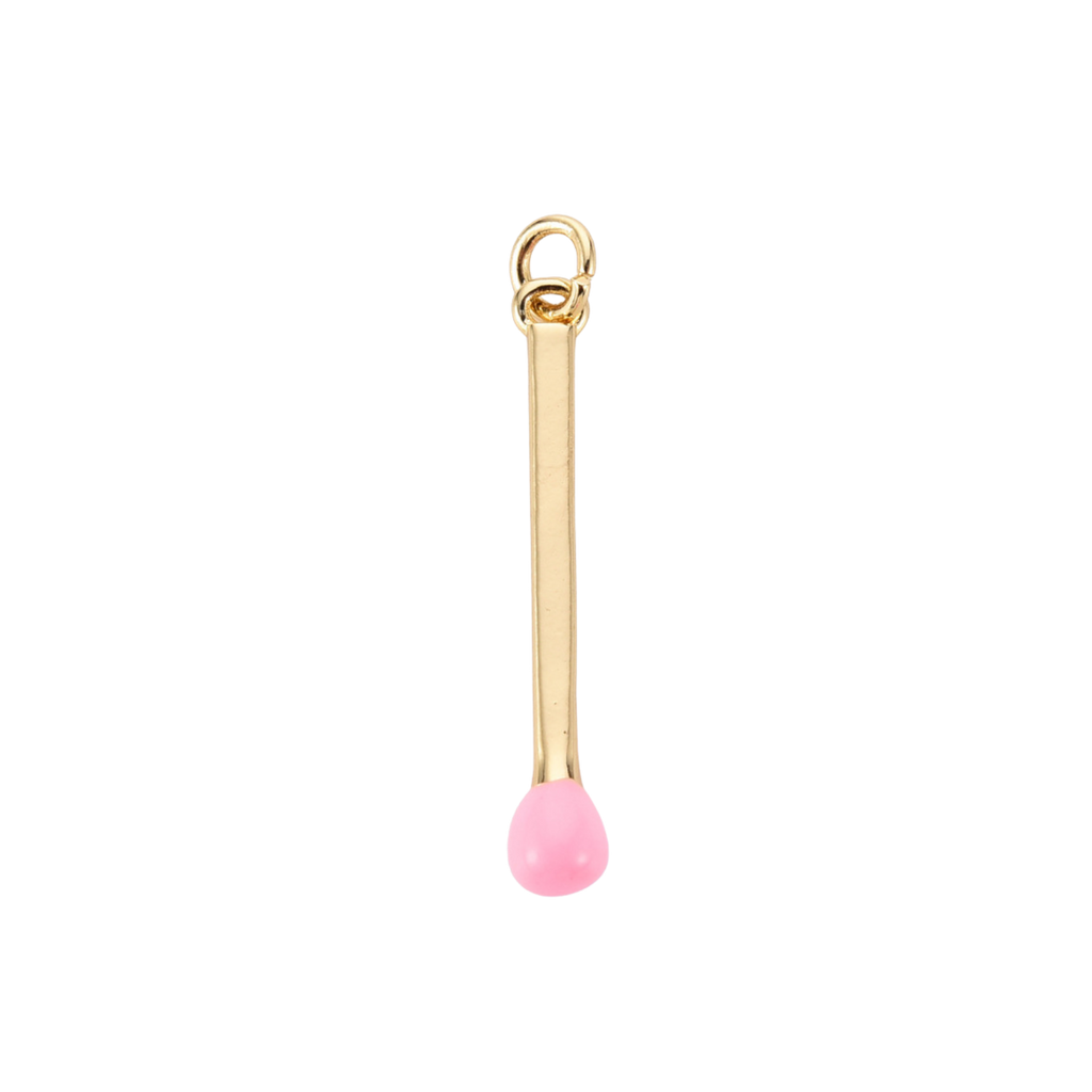 16k Gold Plated Brass Match Stick Charm