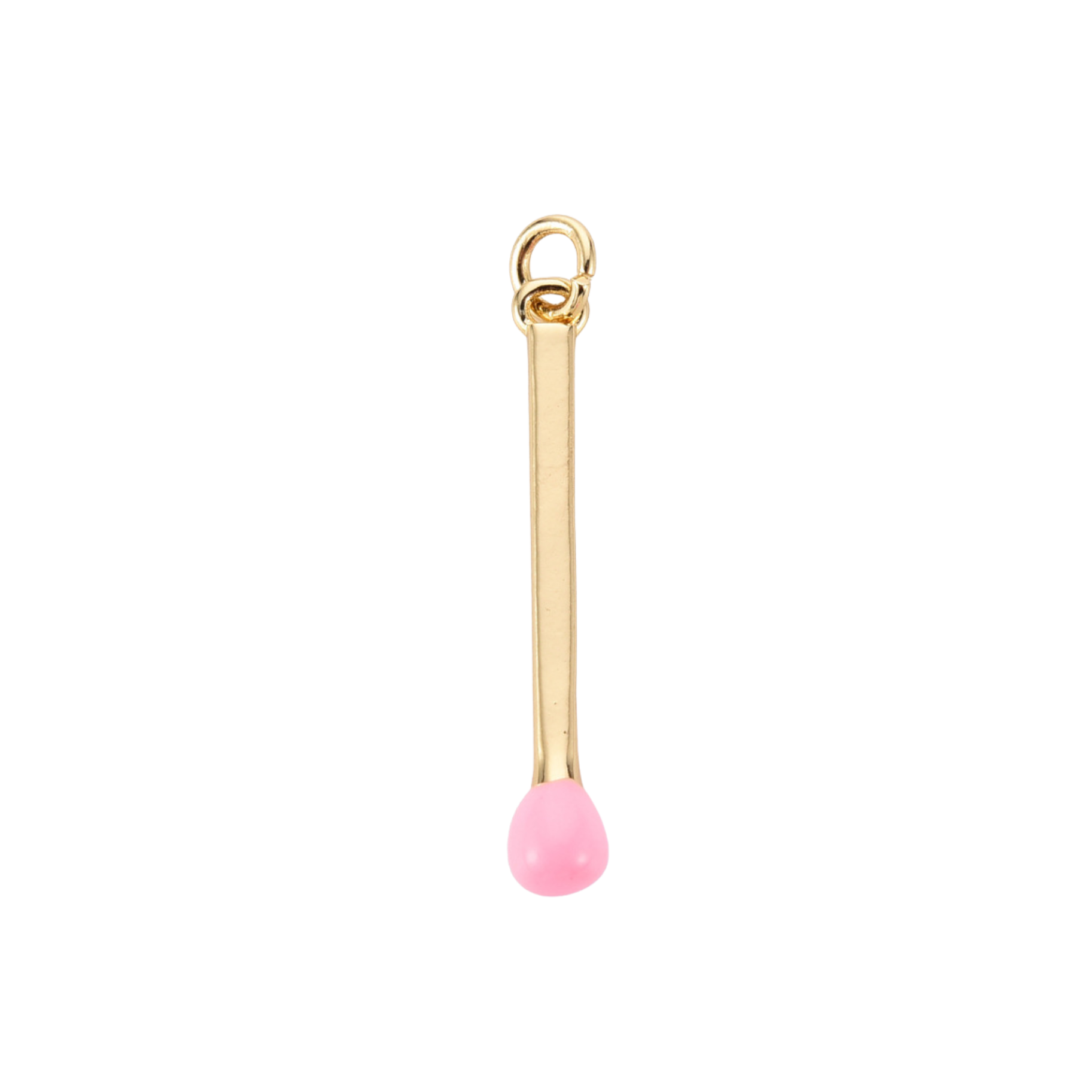 16k Gold Plated Brass Match Stick Charm