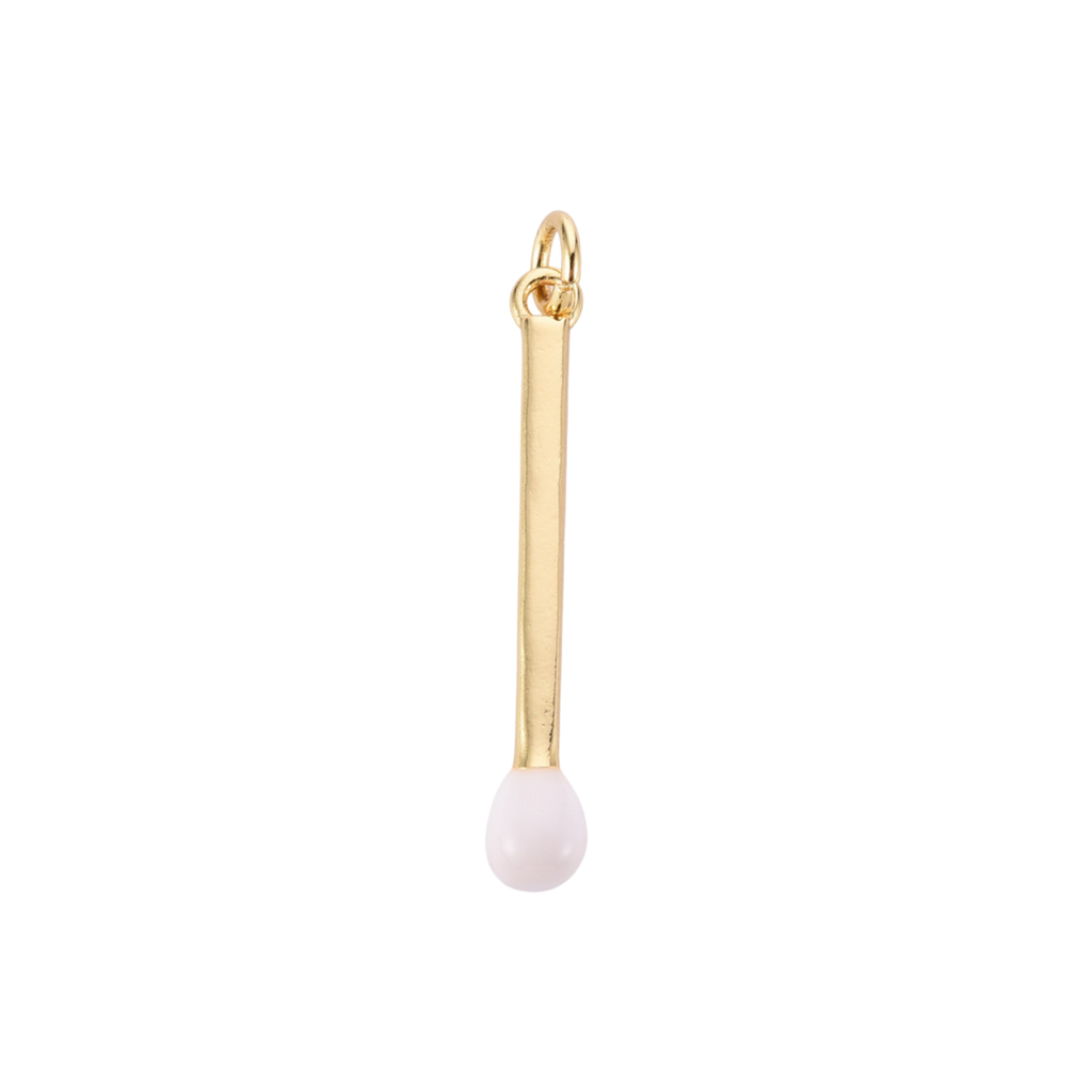 16k Gold Plated Brass Match Stick Charm