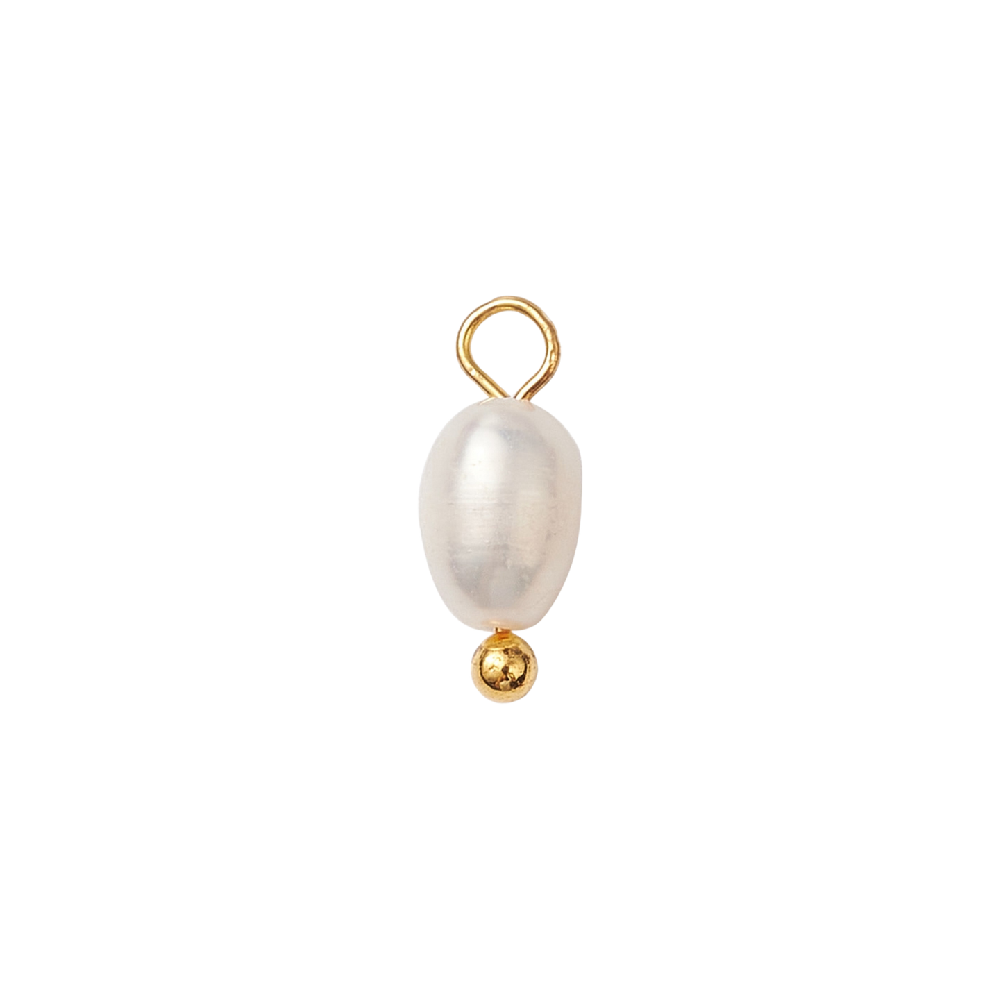 Mini Gold Freshwater Pearl Charm