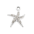 Silver Alloy Starfish Charm