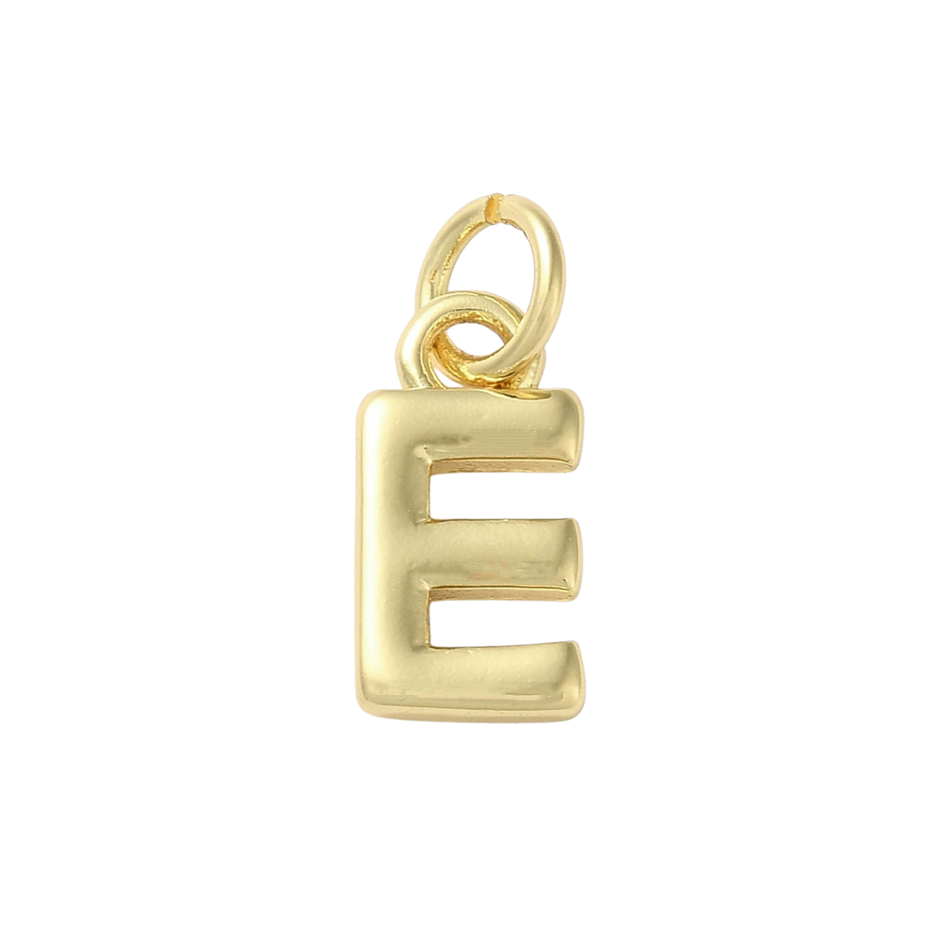 18k Gold Plated Brass Initial Charm Individual Letters