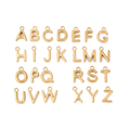 18k Gold PVD Stainless Steel Bold Initial Letter Charm Full Set
