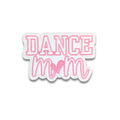 Pink Dance Mom Embroidered Patch – Iron-On Applique