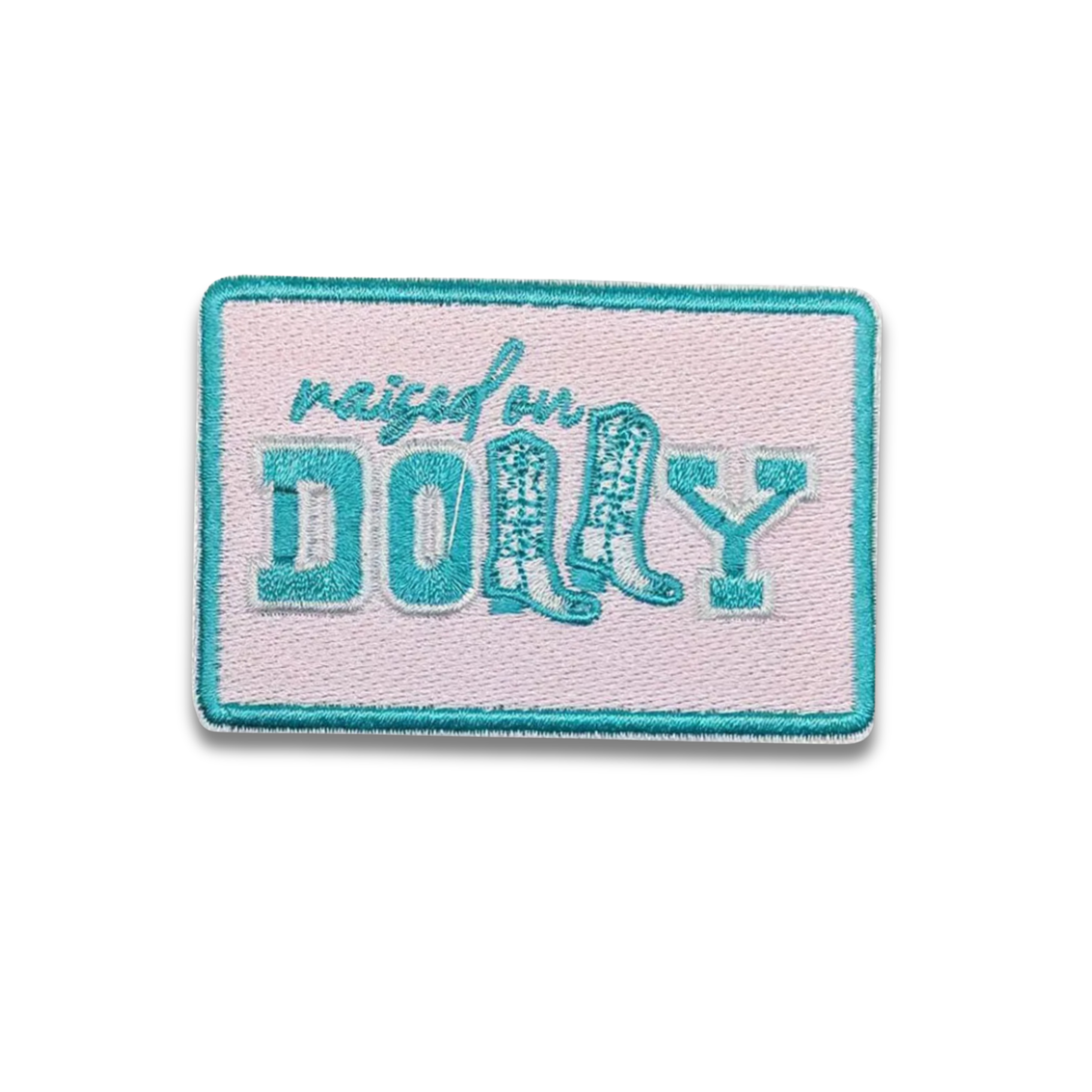 Raised On Dolly Embroidered Patch- Iron-On Applique