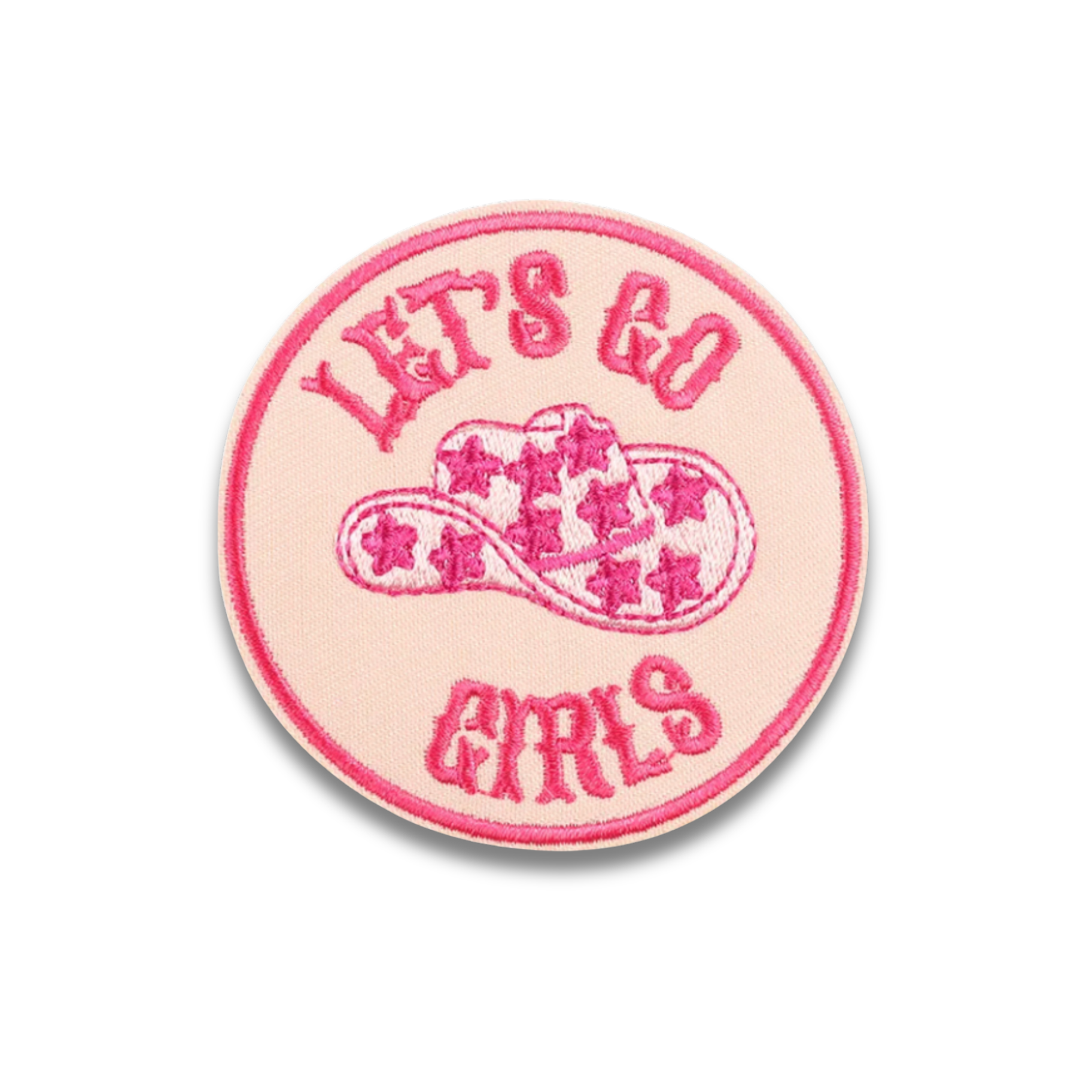 Let's Go Girls Embroidered Patch - Iron-On Applique
