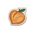 Peachy Embroidered Patch - Iron-On Applique