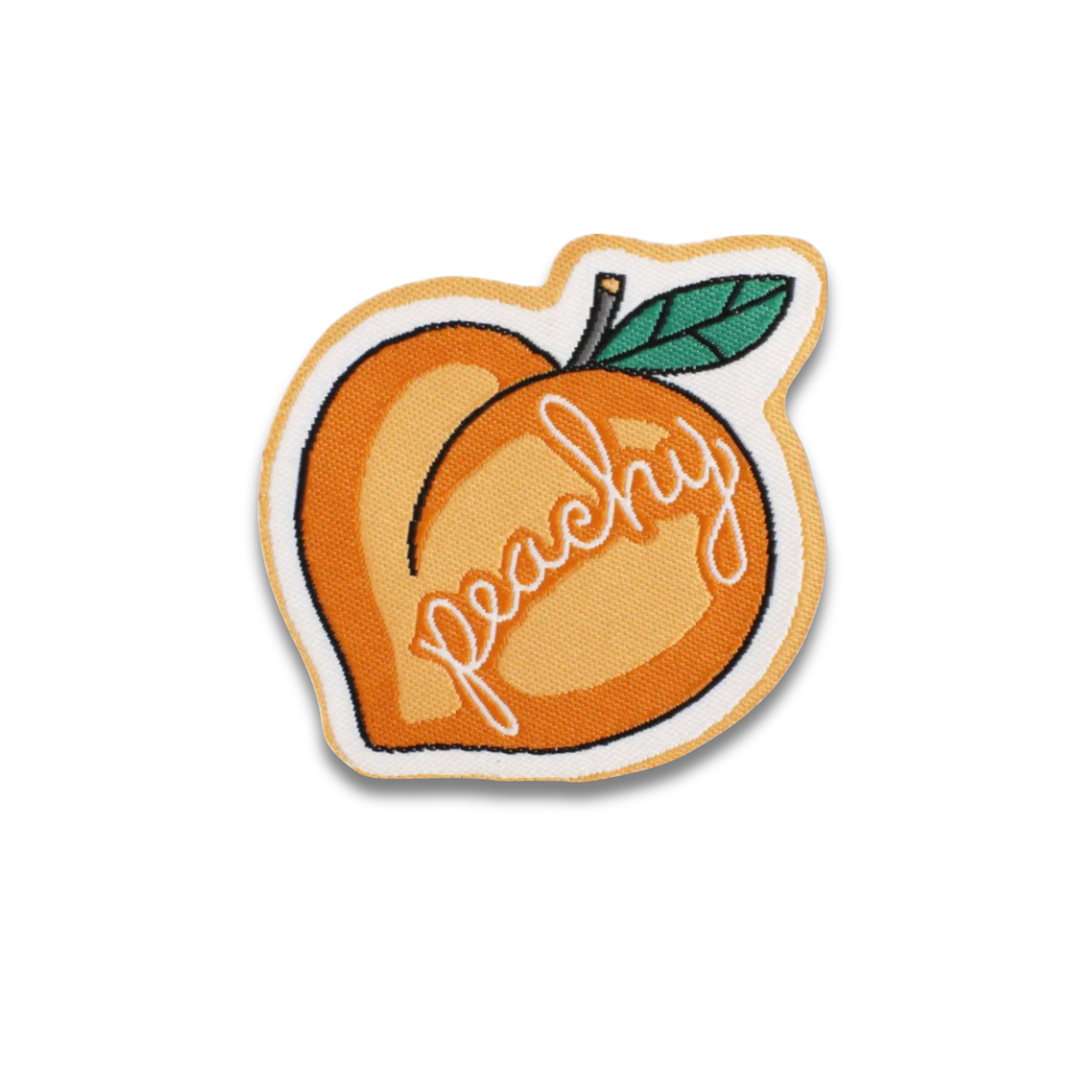 Peachy Embroidered Patch - Iron-On Applique