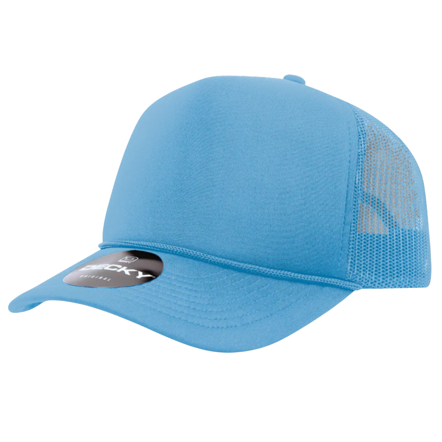 Decky 5 Panel Foam Trucker Hat - Sky Blue