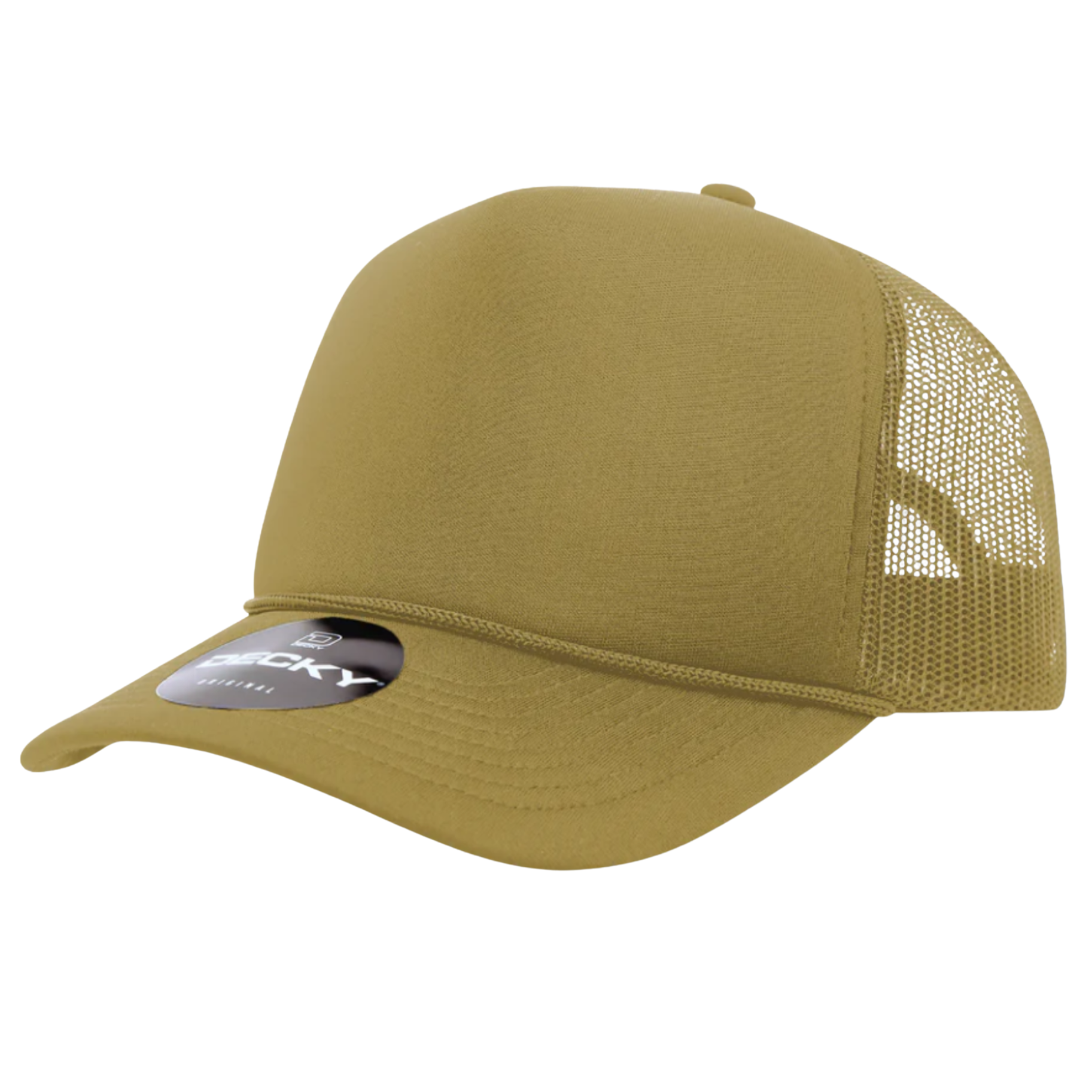 Decky 5 Panel Foam Trucker Hat - Khaki