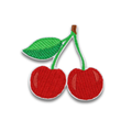 Cherry Embroidered Patch - Iron-On Applique