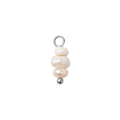 Mini Silver Triple Freshwater Pearl Charm