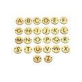 18k Gold PVD Initial Connector Charm Full Set