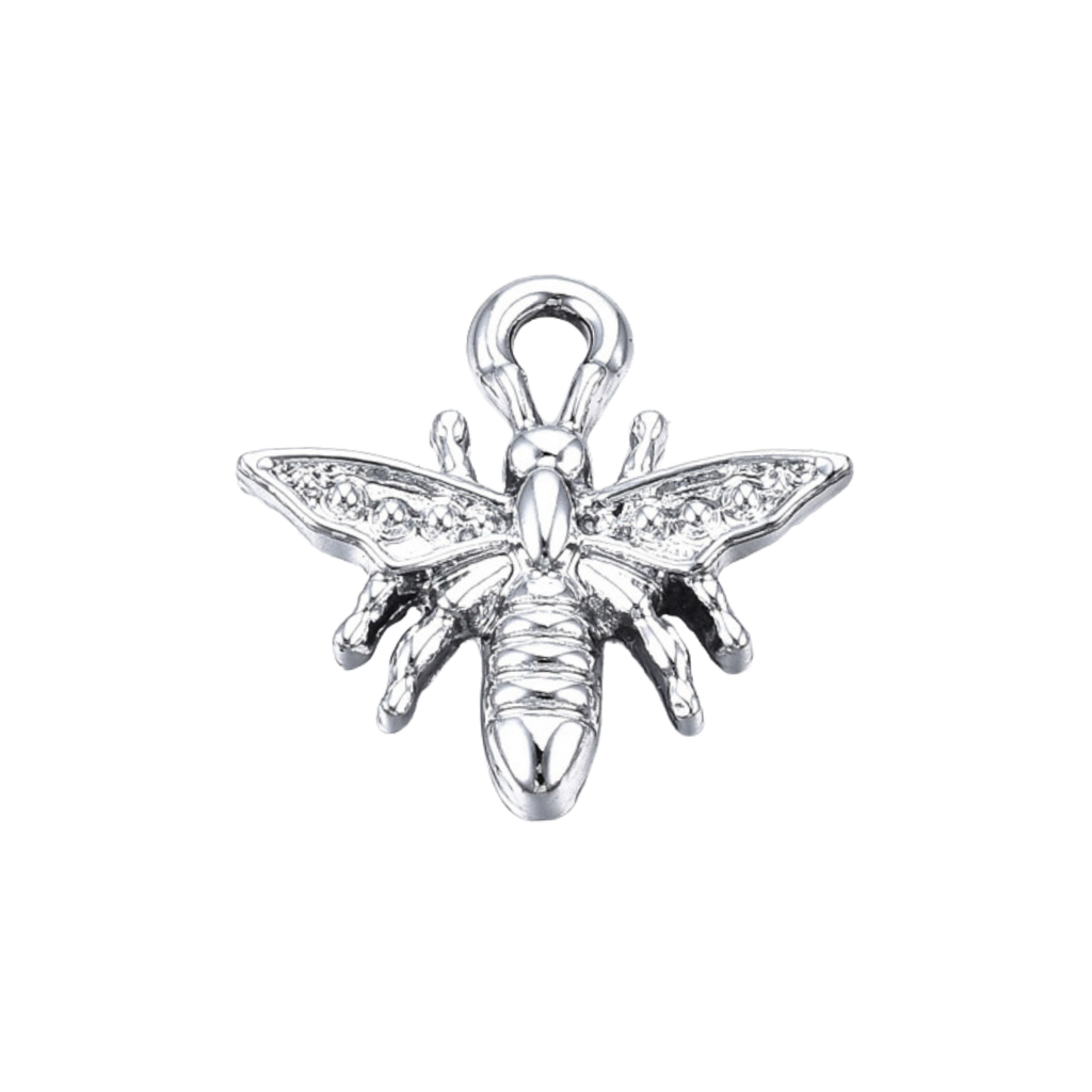 Silver Alloy Bee Charm