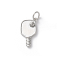 18k Gold Plated Brass Pickleball Paddle Charm
