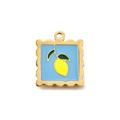 18k Gold Plated Stainless Steel Lemon Stamp Charm