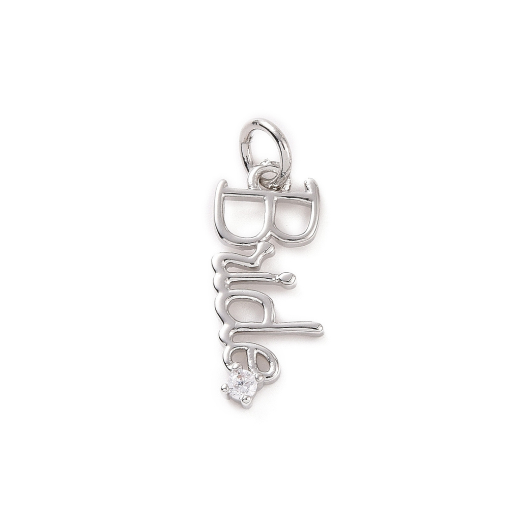 18k Gold Plated Brass Bride Charm
