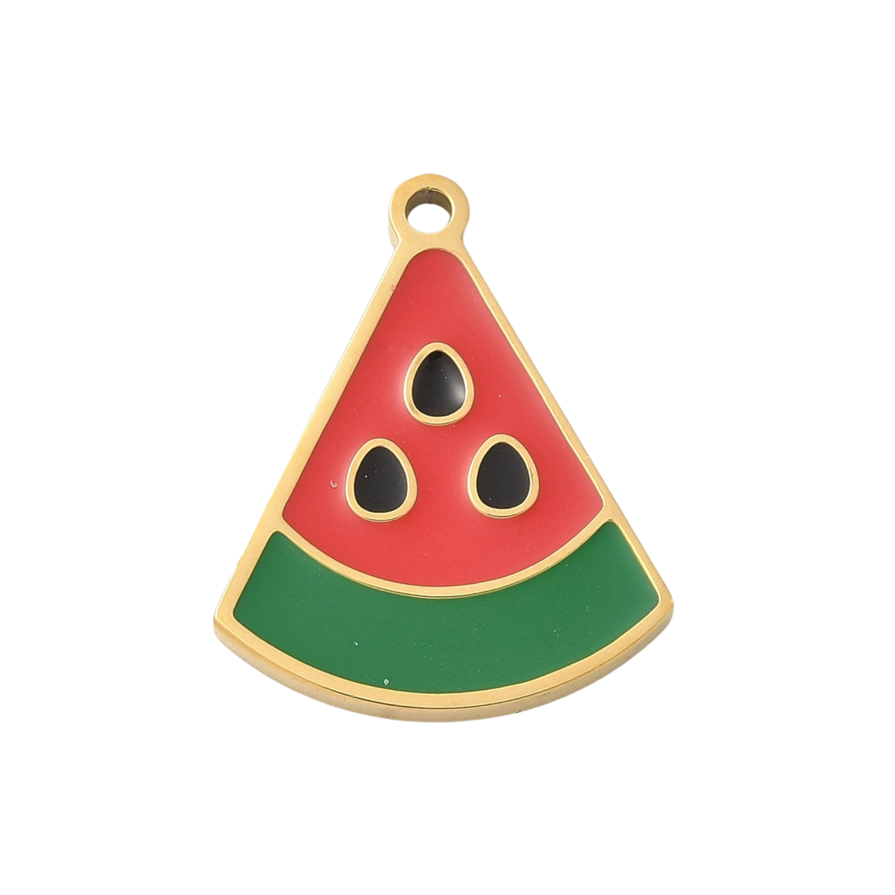 18k Gold Plated Stainess Steel Watermelon Charm