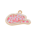 Gold Alloy Pink Cowboy Hat Charm