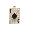 Gold Alloy Ace of Spades Charm