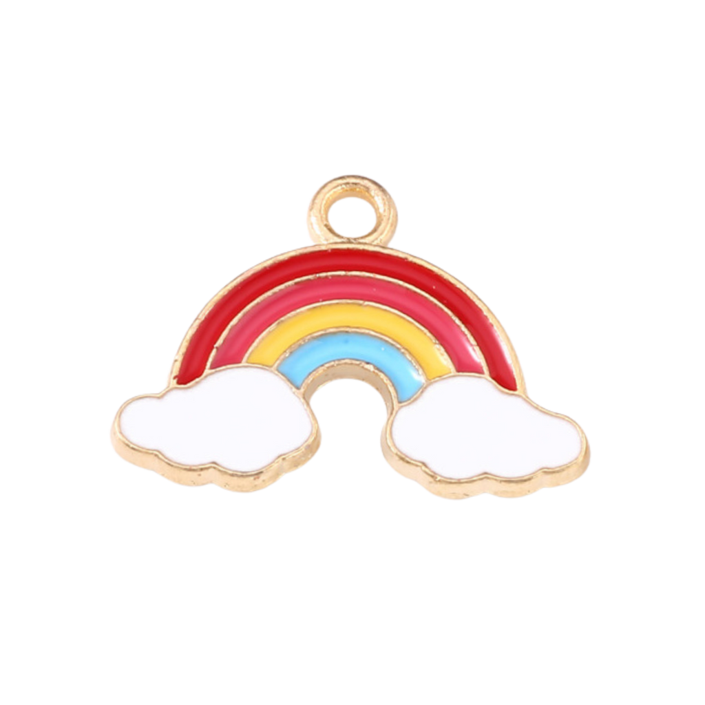 Gold Alloy Rainbow Charm