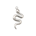 Silver Stainless Steel Snake Charm