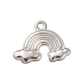 Silver Stainless Steel Rainbow Charm