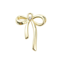Gold Alloy Bow Charm