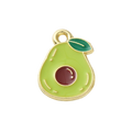 Gold Alloy Avocado Charm