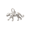 SIlver Brass Cheetah Charm