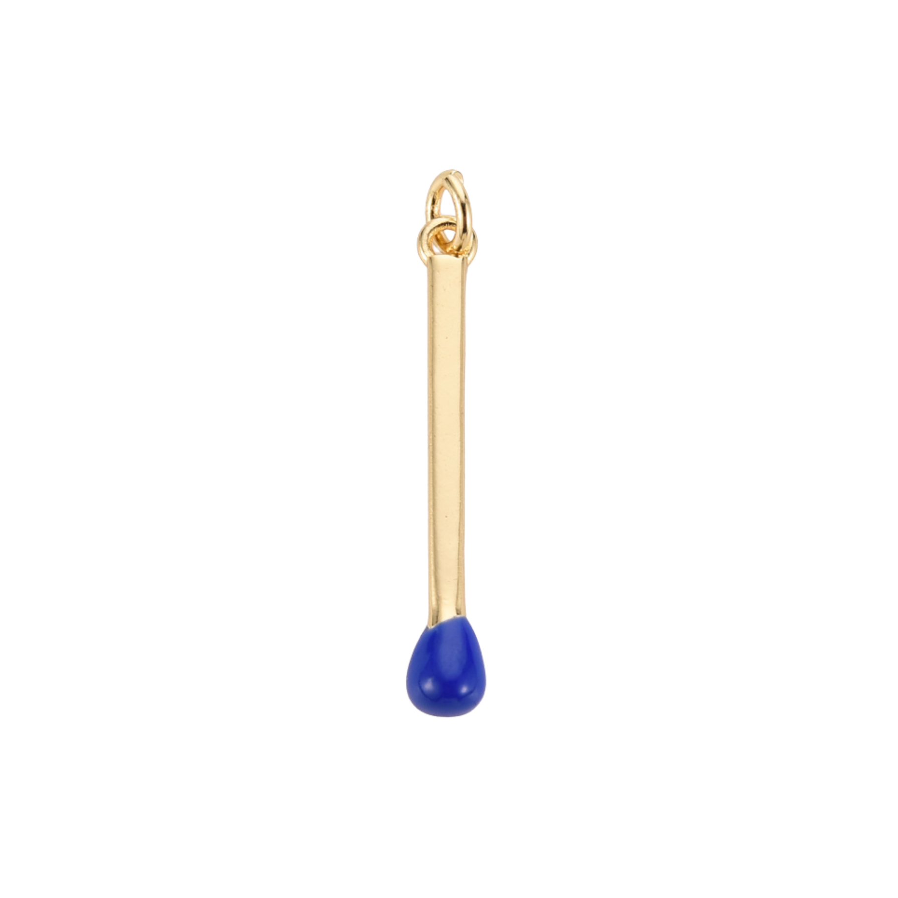 16k Gold Plated Brass Match Stick Charm