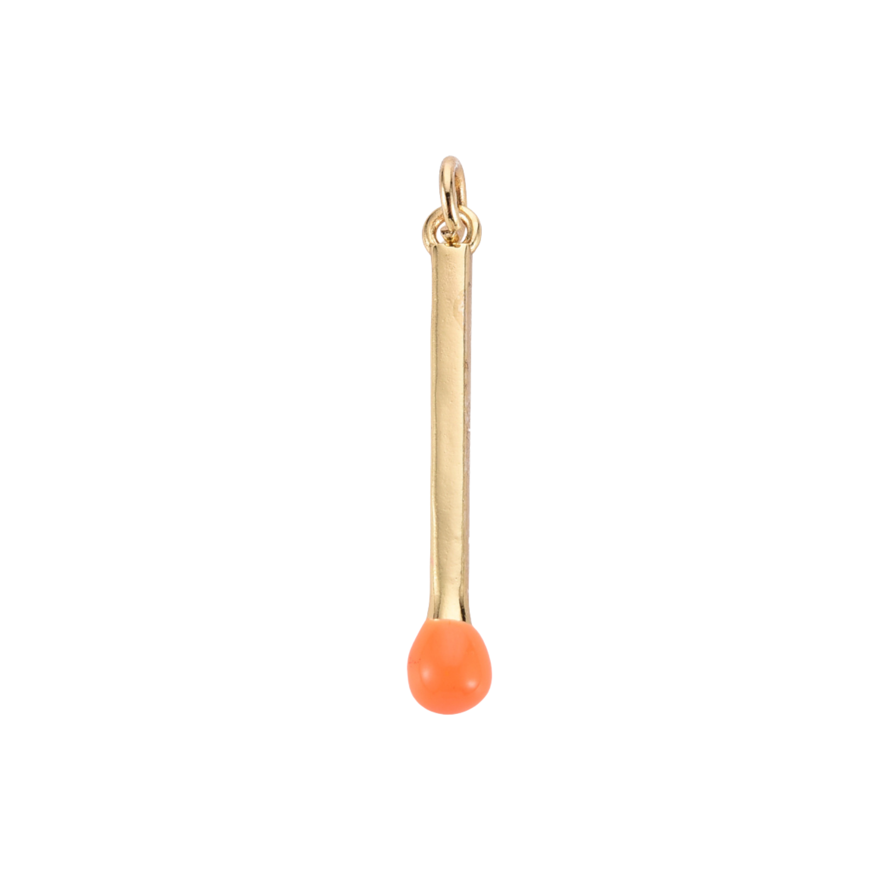 16k Gold Plated Brass Match Stick Charm