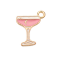 Gold Alloy Martini Charm