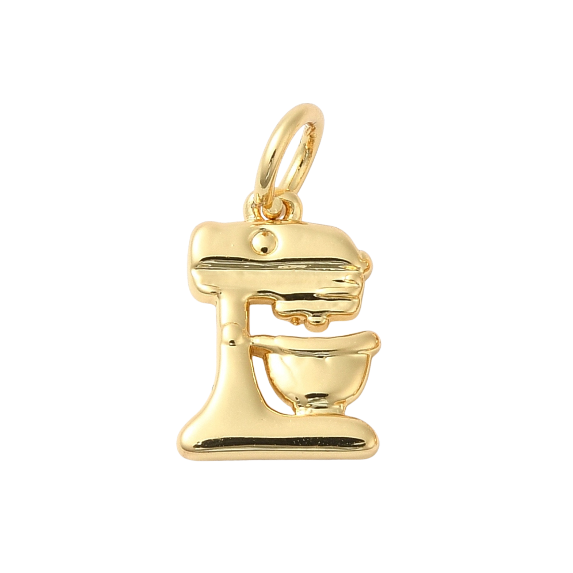 18k Gold Plated Brass Mixer Charm