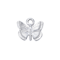 Silver Alloy Butterfly Charm