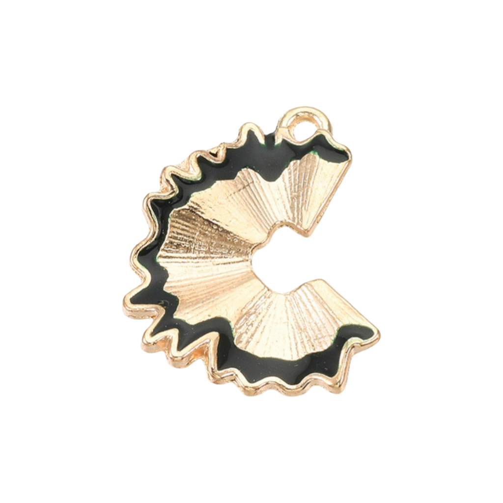 Gold Alloy Pencil Shaving Charm