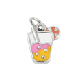 Silver Brass Drink Charm