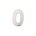 Silver Stainless Steel Number Charm Individual Numbers