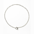 Stainless Steel Toggle Paperclip Chain Necklace