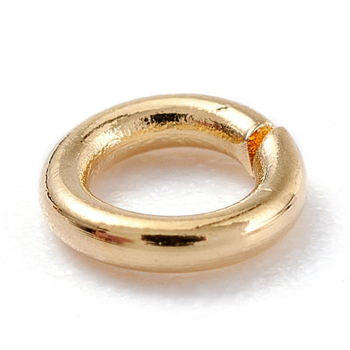 18k Gold Plated Stainless Steel 5mm Open Jump Rings
